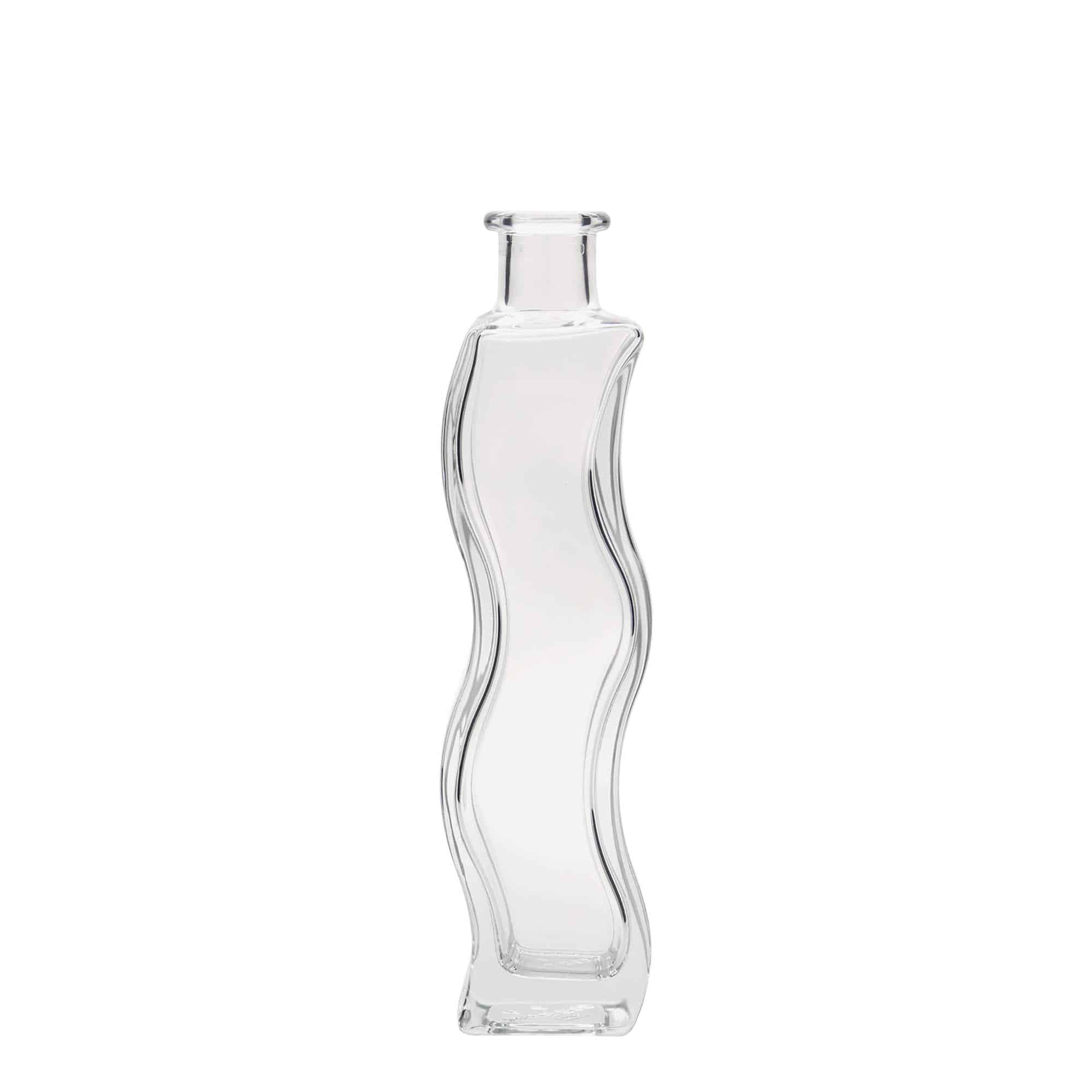 200 ml стъклена бутилка „Вълна“, квадратна, затваряне: коркова тапа 200 ml стъклена бутилка „Вълна“, квадратна, затваряне: коркова тапа