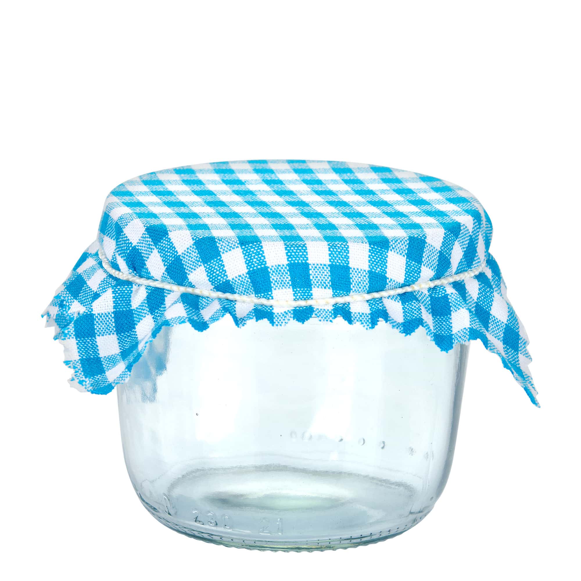 Карирана платнена подложка 12x12, квадратна, текстил, синя, отвор: TO38-TO53