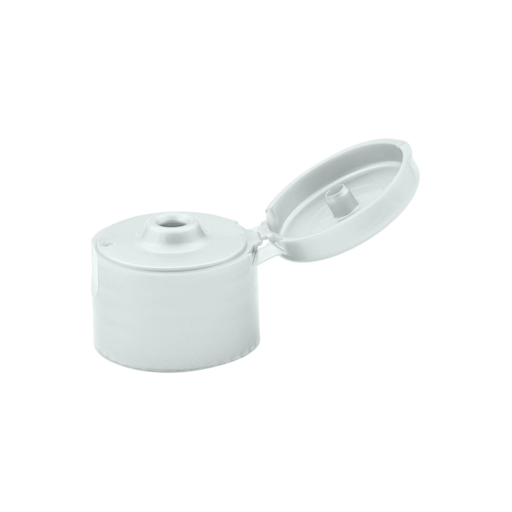 Винтова капачка с панта, PP-пластмаса, сребрист, за отвор: 24/410 Винтова капачка с панта, PP-пластмаса, сребрист, за отвор: 24/410