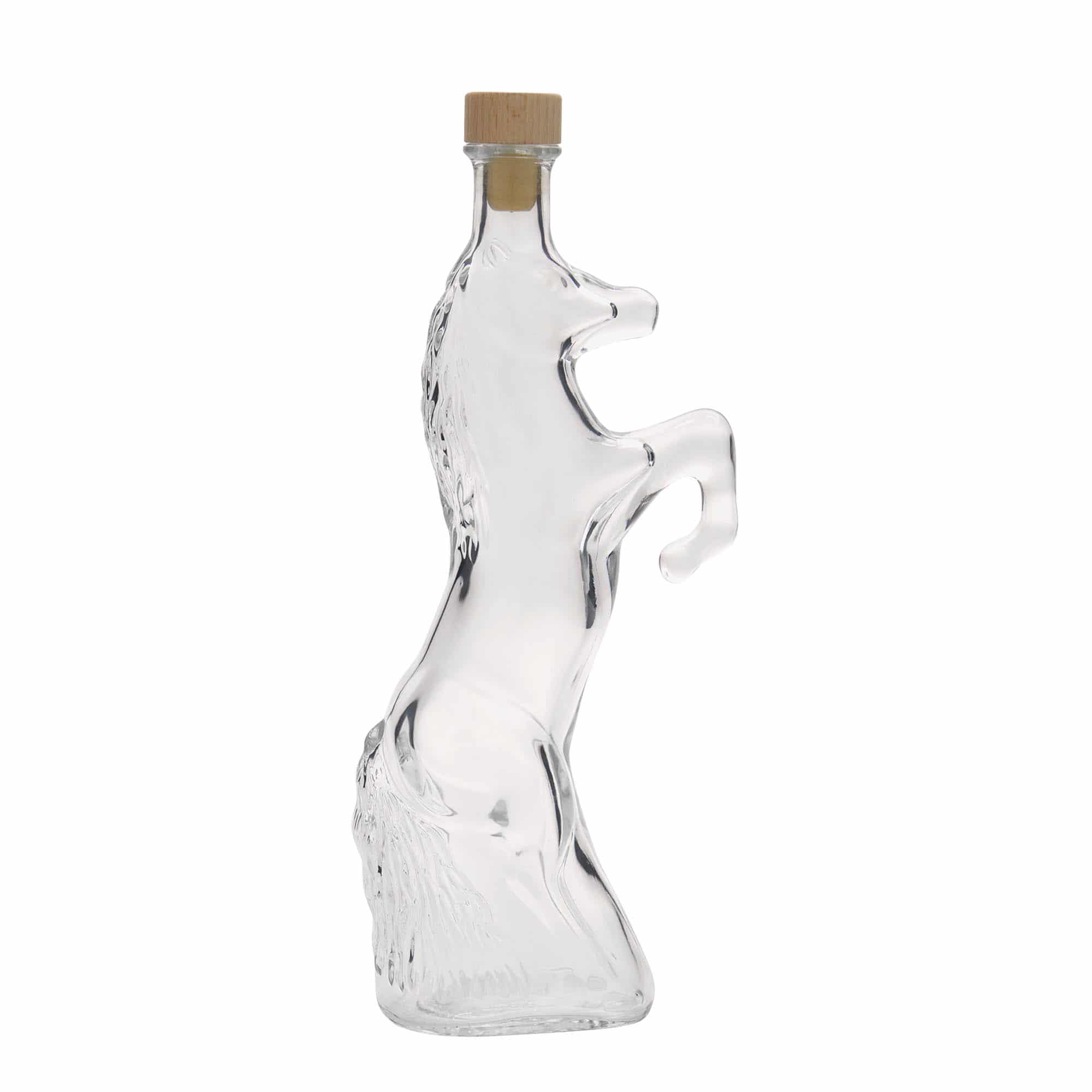 350 ml стъклена бутилка „Див кон“, затваряне: коркова тапа